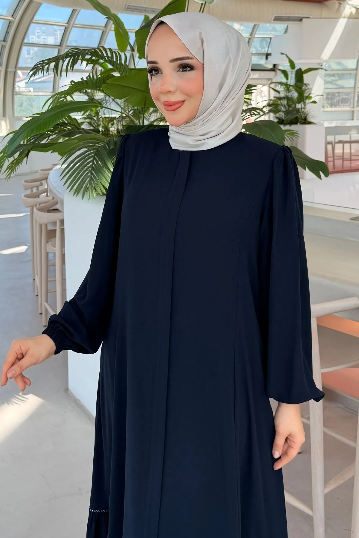 Fırfır Detaylı Rabia Ferace 712 - laci